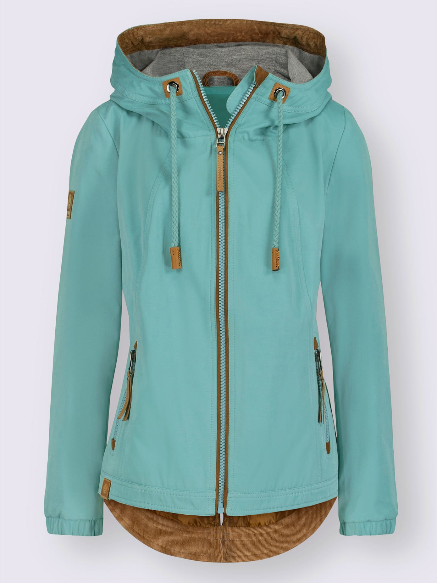 Veste à capuche détails en qualité lisse