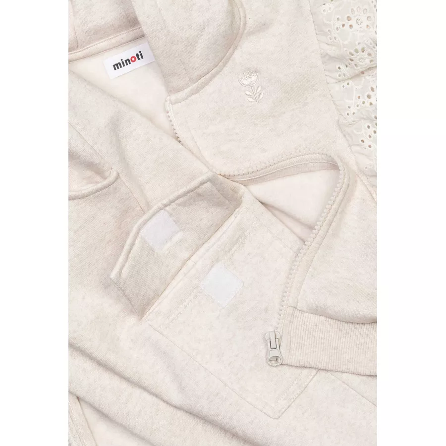 MINOTI Pullover und Jogginghose Set Cremeweiß