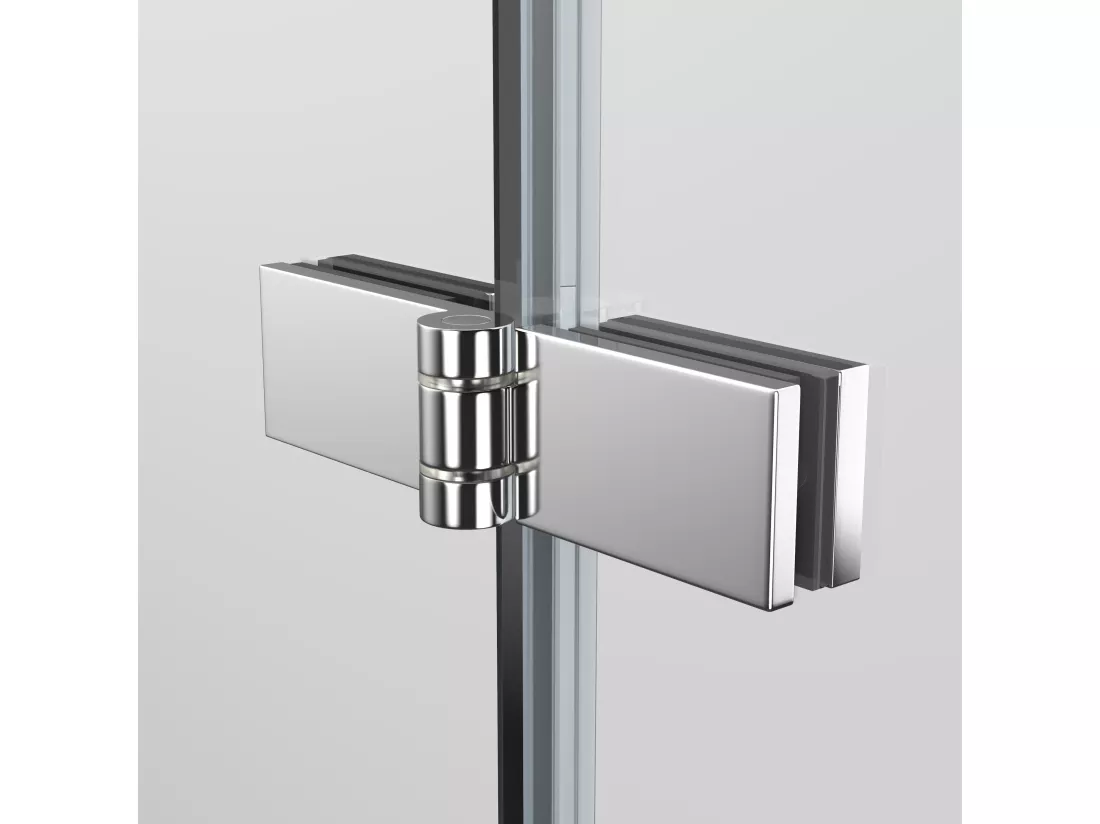 EMKE Pare de baignoire en 6 mm verre securit Paroi de douche pliable pour baignoire - 120 x 140 cm - Revêtement Nano facile à nettoyer Modèle 2