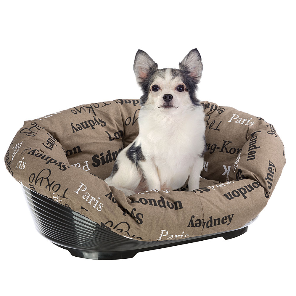 Ferplast coussin pour panier chien et chat sofa' 2, en coton, matelas coussin rembourré pour lit pour chien et chat d'intérieur,