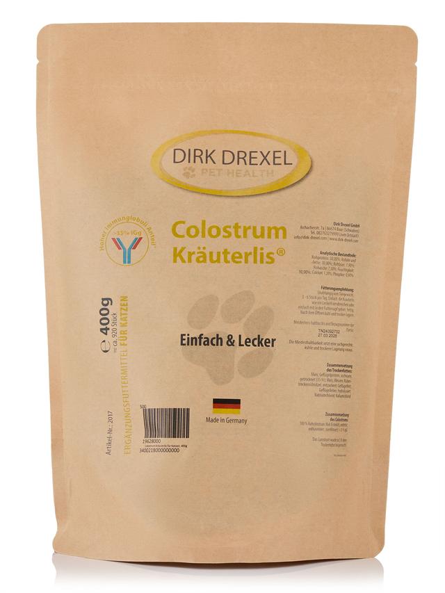 Colostrum Kräuterlis für Katzen, 400g