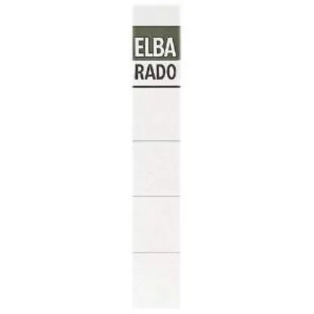 Elba 100420961 Einsteck-Rückenschild, extra kurz/schmal, weiß, 10 Stück