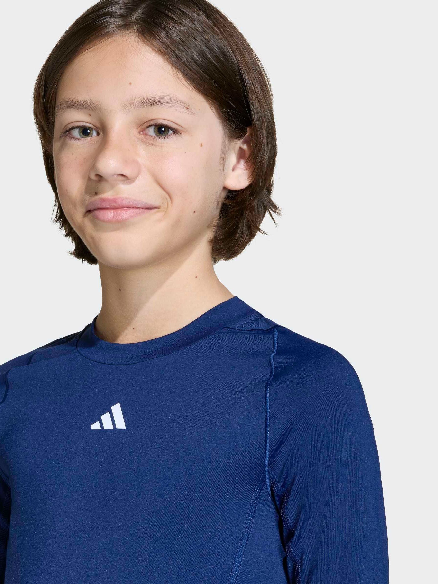 Blauw - Adidas Techfit Aeroready top met lange mouwen