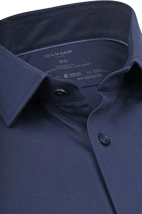 OLYMP Luxor Overhemd 24/Seven Navy 123024-18 kopen