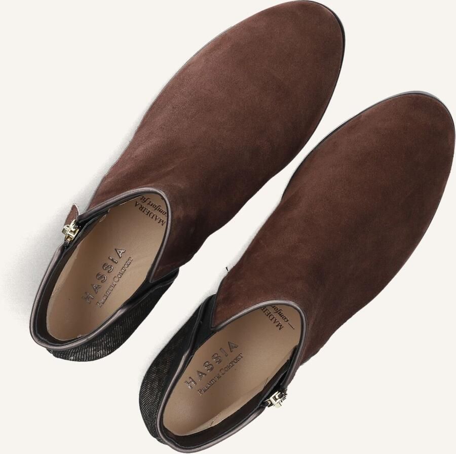 HASSIA Enkellaarsjes Dames Madeira Maat: 37 5 Materiaal: Leer Kleur: Bruin