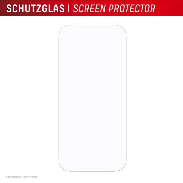Displex Displayschutzglas »Real Glass Screen Protector inkl. Case« für Apple iPhone 17 Displayschutzfolie, Schutzfolie, Bildschirmschutz, kratz- & stossfest