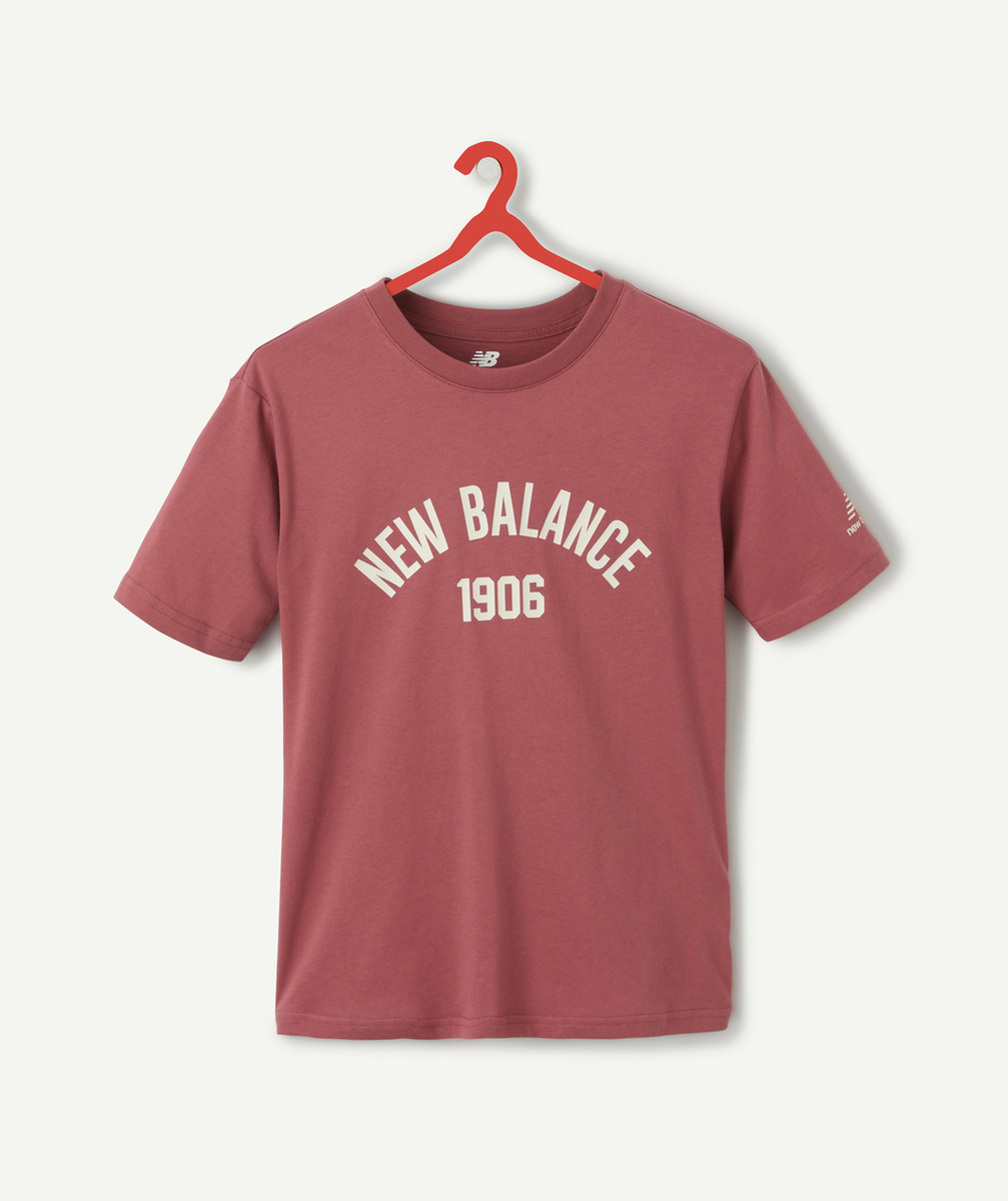 NEW BALANCETEE-SHIRT OVERSIZED VARSITY BORDEAUX FILLE