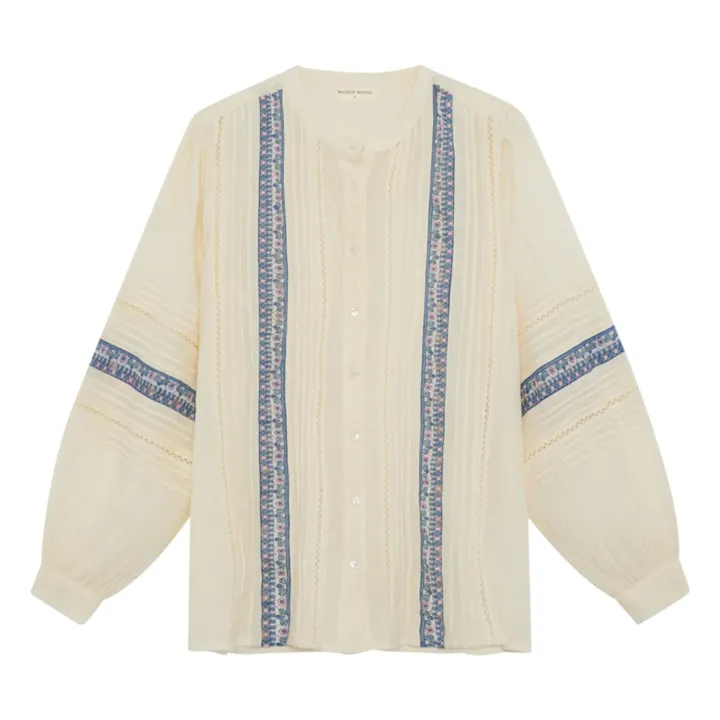 Maison Hotel Blouse Brodée Alberta | Ecru