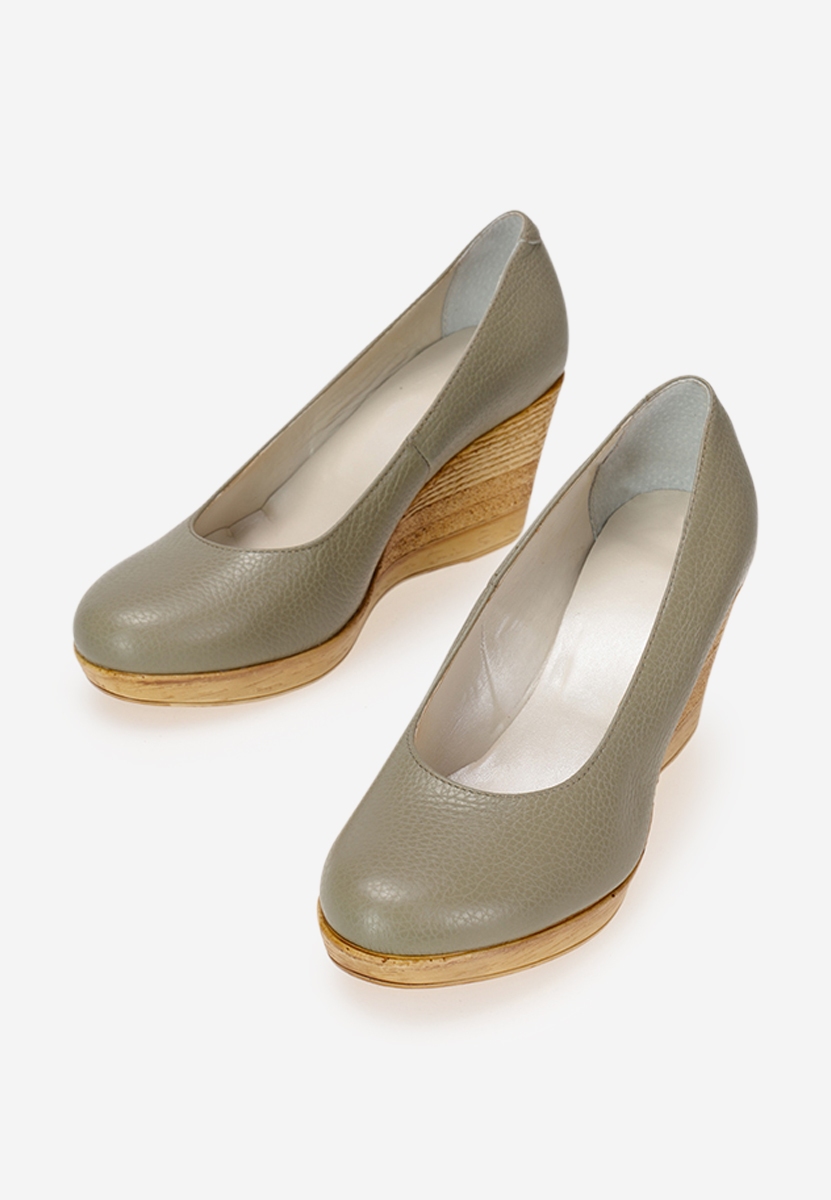 Chaussures à plateforme vert Zola V7