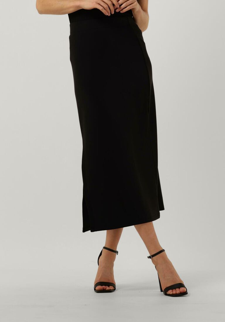 MY ESSENTIAL WARDROBE zwarte my essential wardrobe midirok ellemw skirt