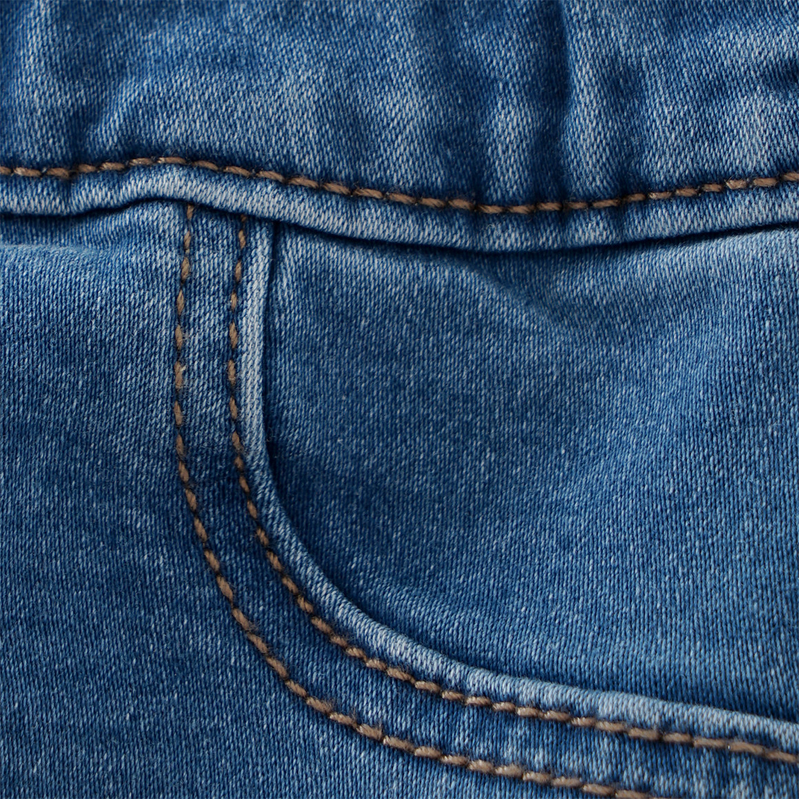Famy 2 Mädchen Jeggings mit Stretch-Bund hellblau / dunkelblau