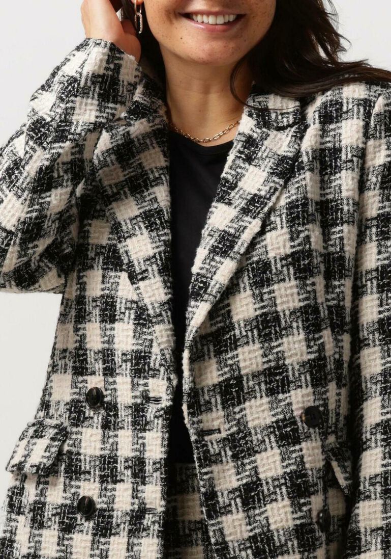 NEO NOIR zwarte neo noir blazer vivi chic boucle blazer