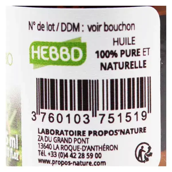 Óleo Essencial de Cicuta Orgânico para Aromaterapia e Fitoterapia da Propos' Nature 5ml