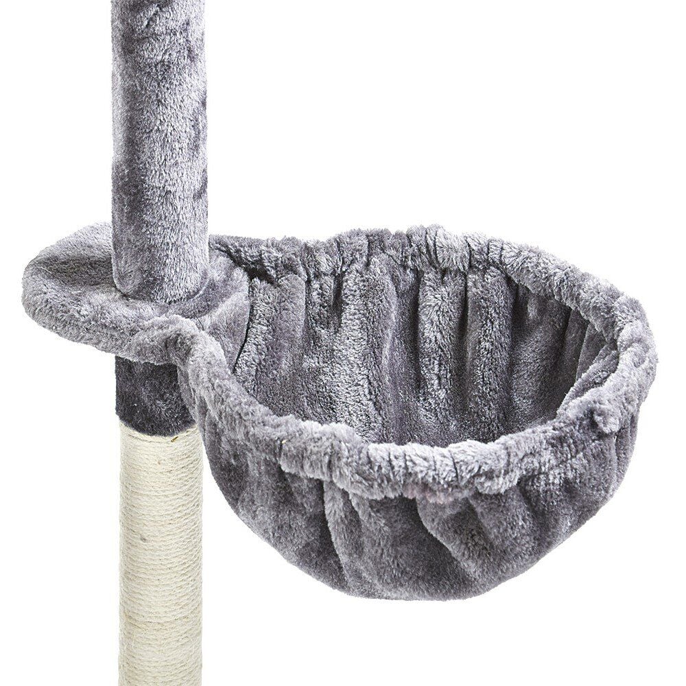 Arbre à chat polyester gris H.138 cm
