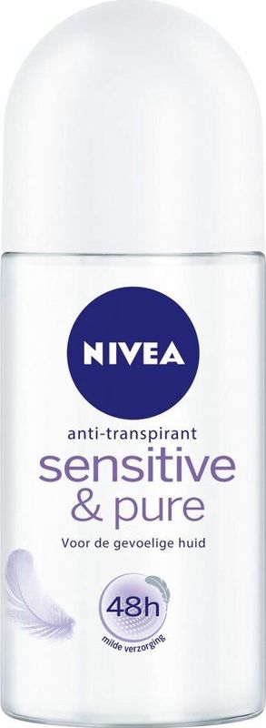 NIVEA Pure & Sensitive - 6 x 50 ml - Voordeelverpakking - Deodorant Roller