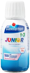 Davitamon Junior 1-3 Vloeibare Vitamines Framboos 100ML