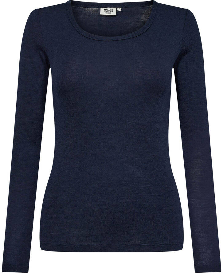 Magasin du Nord Collection Celia 3 - 100% RWS Merino Wool Navy