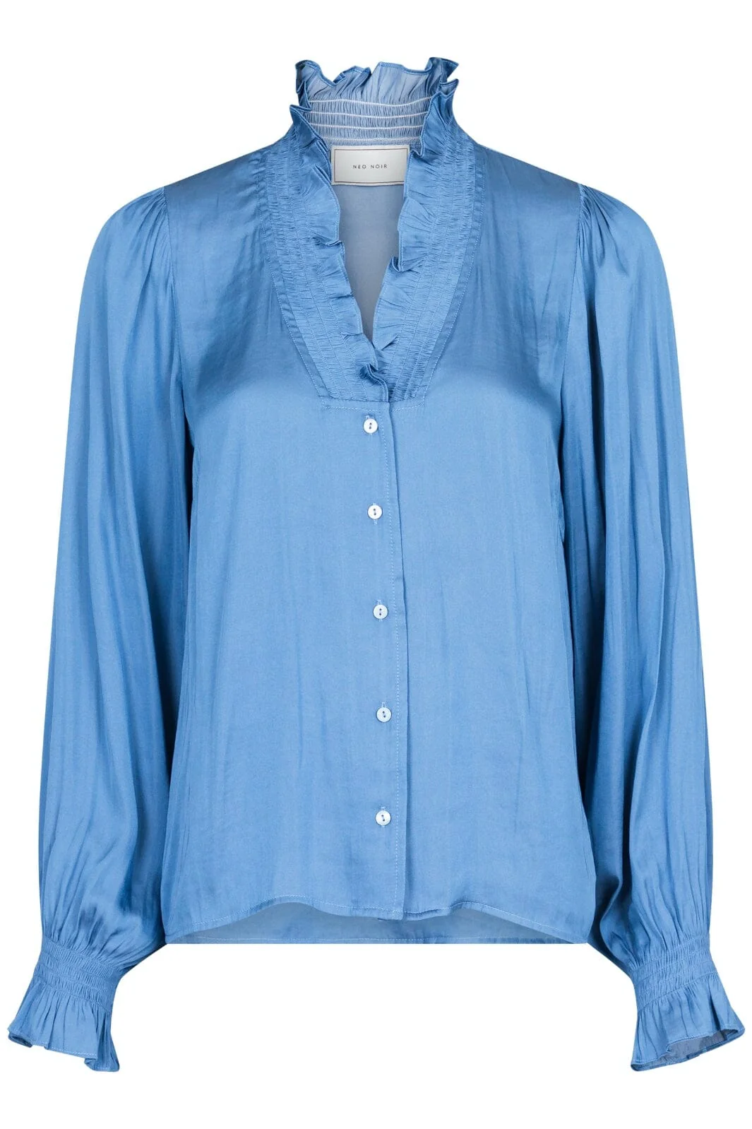 Neo Noir Brielle Satin Blouse blue