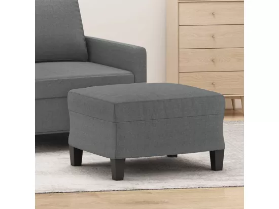 Repose-pied Gris foncé 60x50x41 cm Tissu