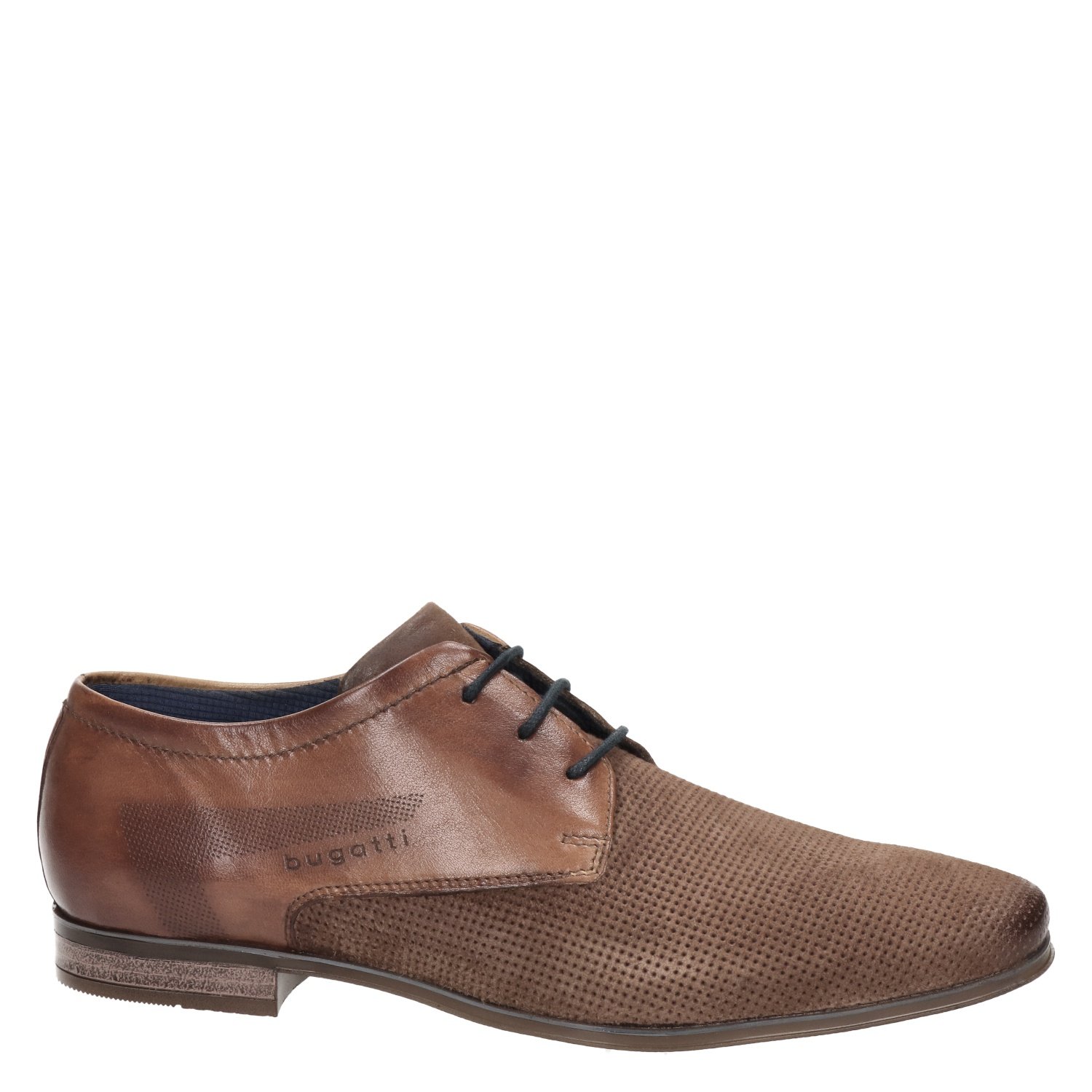 Morino heren veterschoen Bugatti Cognac