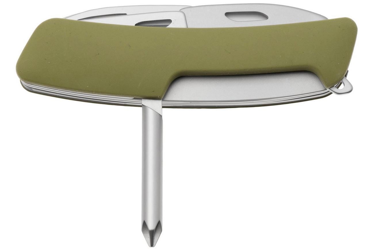 Swiza D10 R AM, KNR.0146.1050, Olive, Zwitsers zakmes, 10 tools