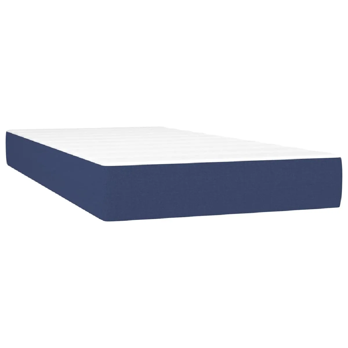 VIDAXL Sommier à lattes avec matelas - Bleu 80x200 cm