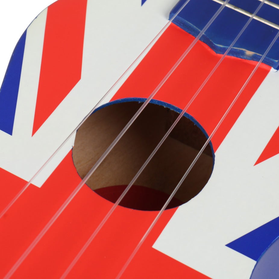 Stagg US UK-Flag sopraan ukelele met gigbag