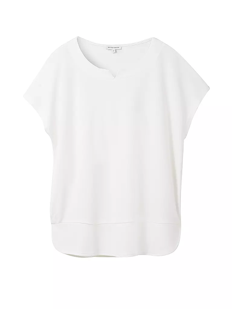 TOM TAILOR T-Shirt weiss