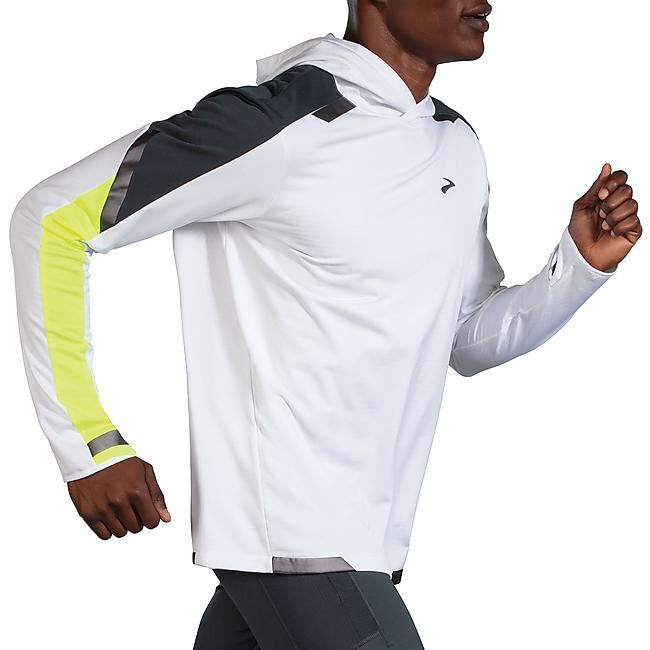 BROOKS RUNNING - T-SHIRT ML RUN VISIBLE THERMAL HOODIE M