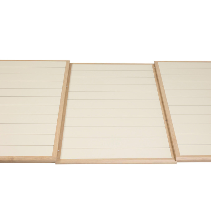 Ensemble table de jardin extensible AXIOME + 12 fauteuils AXANT Argile
