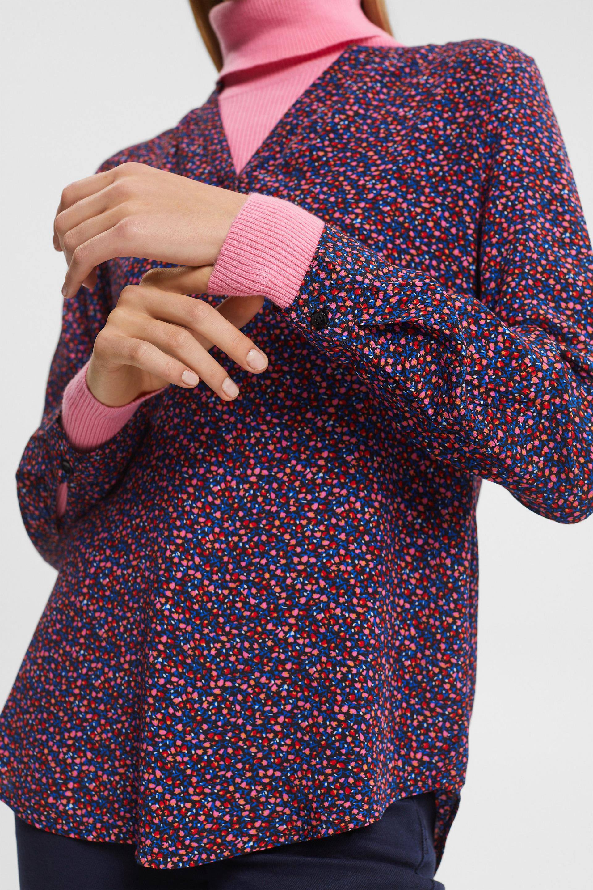 Blouse à motif, en LENZING™ ECOVERO™