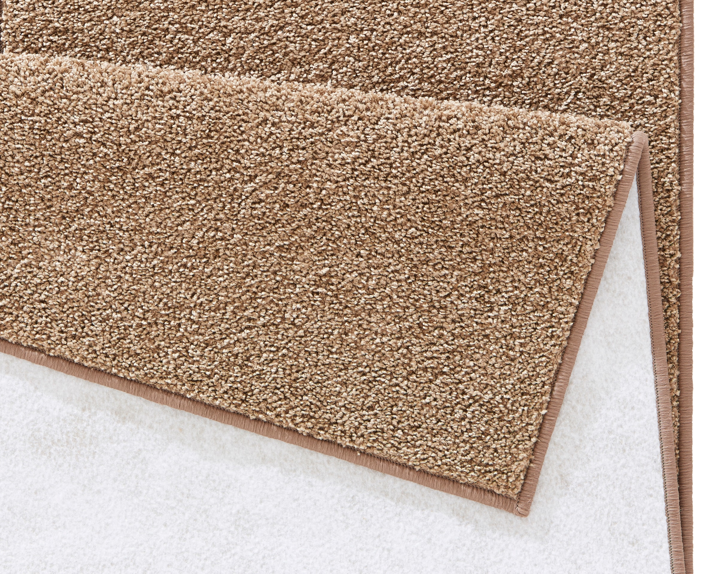 HANSE Home Teppich »Pure 100  Kurzflor« rechteckig 13 mm Höhe Kurzflor, uni, umkettelt, Läufer, Wohnzimmer, Kinderzimmer, Flur