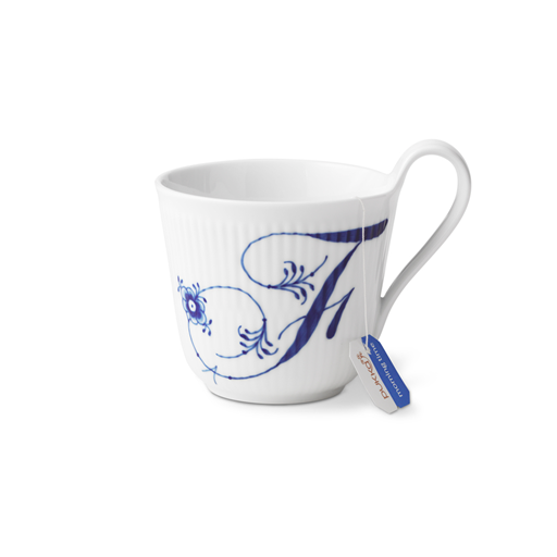 Royal Copenhagen Alfabet Højhankskop, F, 33 cl