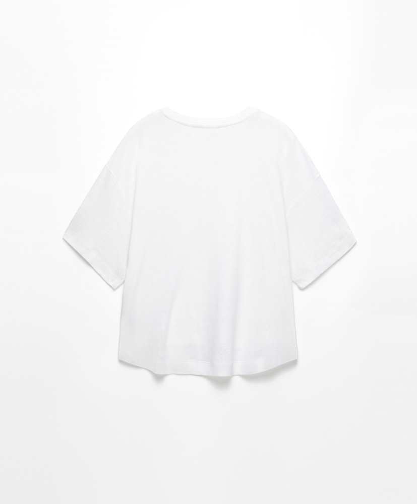 Camiseta de linho de manga curta