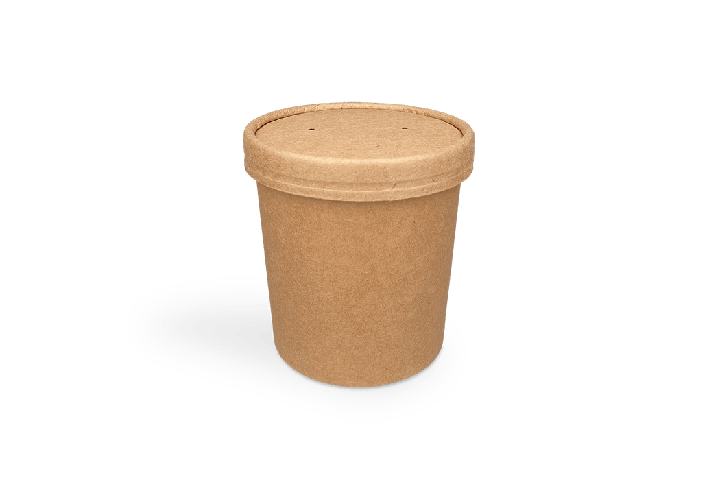 Deksel soepbeker 240-360ml Ø90mm kraft
