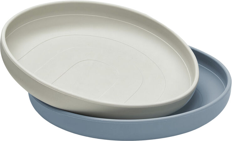 Cam Cam Copenhagen Silicone Plates Rainbow, Midnight Mix, 2-pack Midnight blue