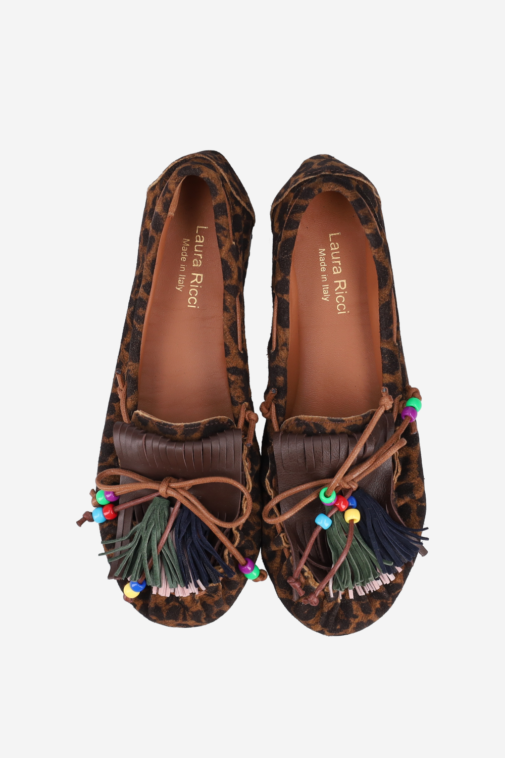 Fringes suede ballerinas