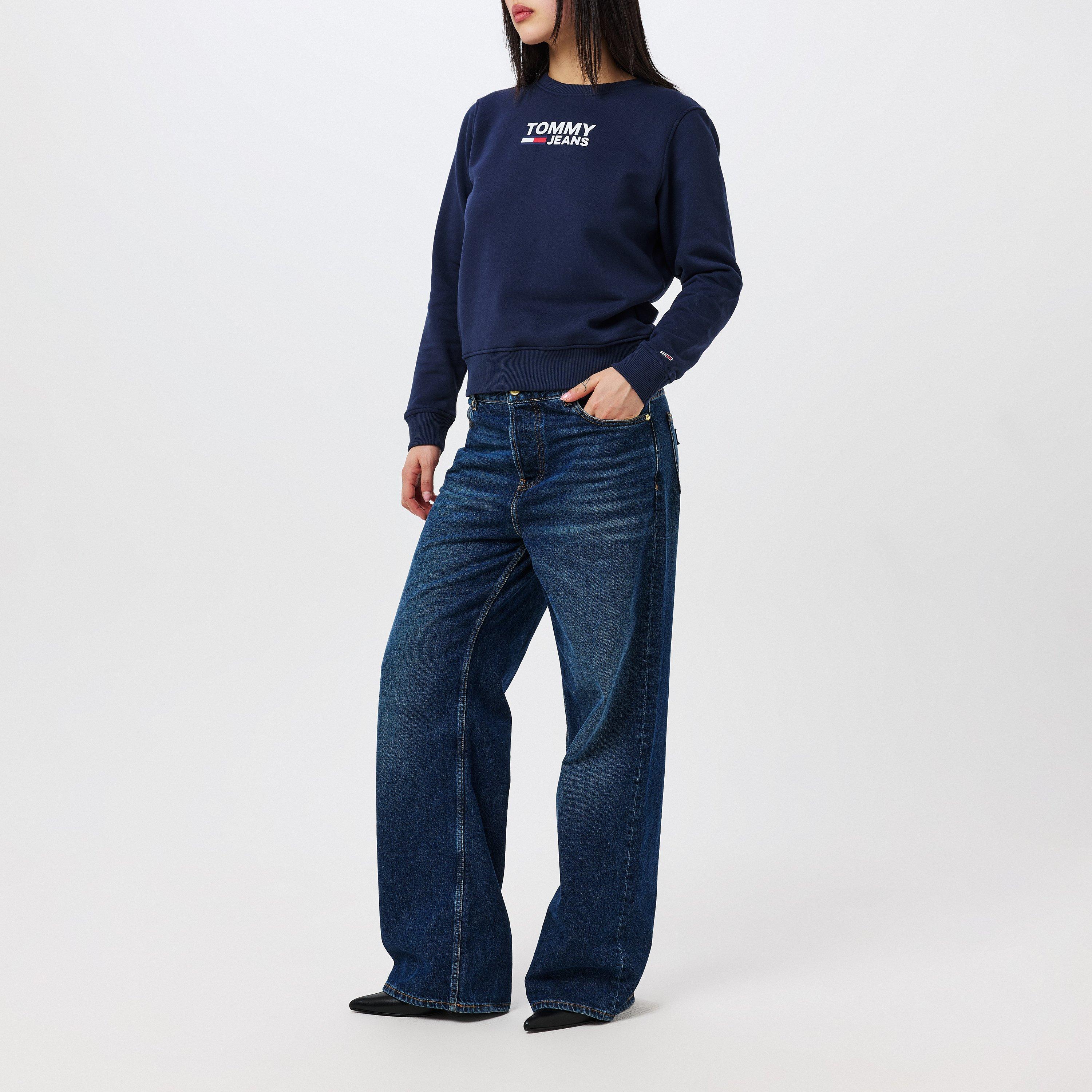 Tommy Jeans Corp Logo Crew Sweatshirt