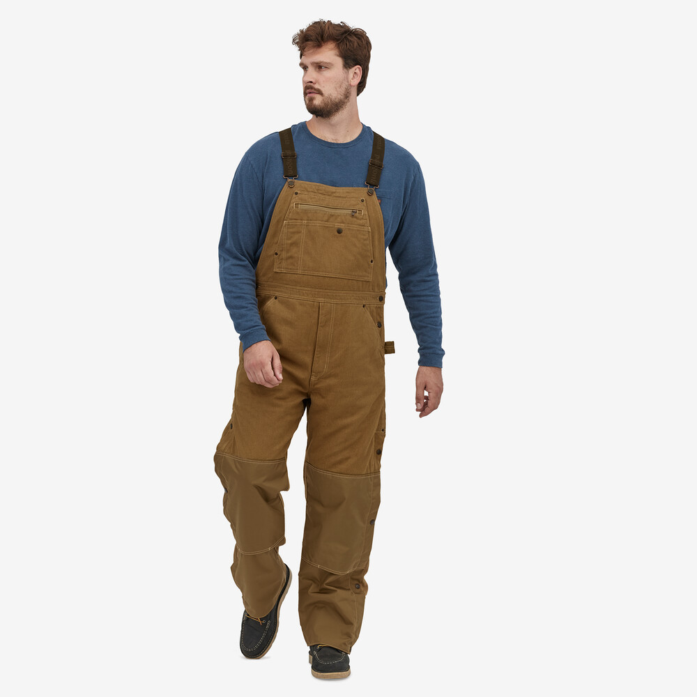 Iron Forge Herren-Latzhose aus Hanf-Canvas mit Isolierung – Kurz