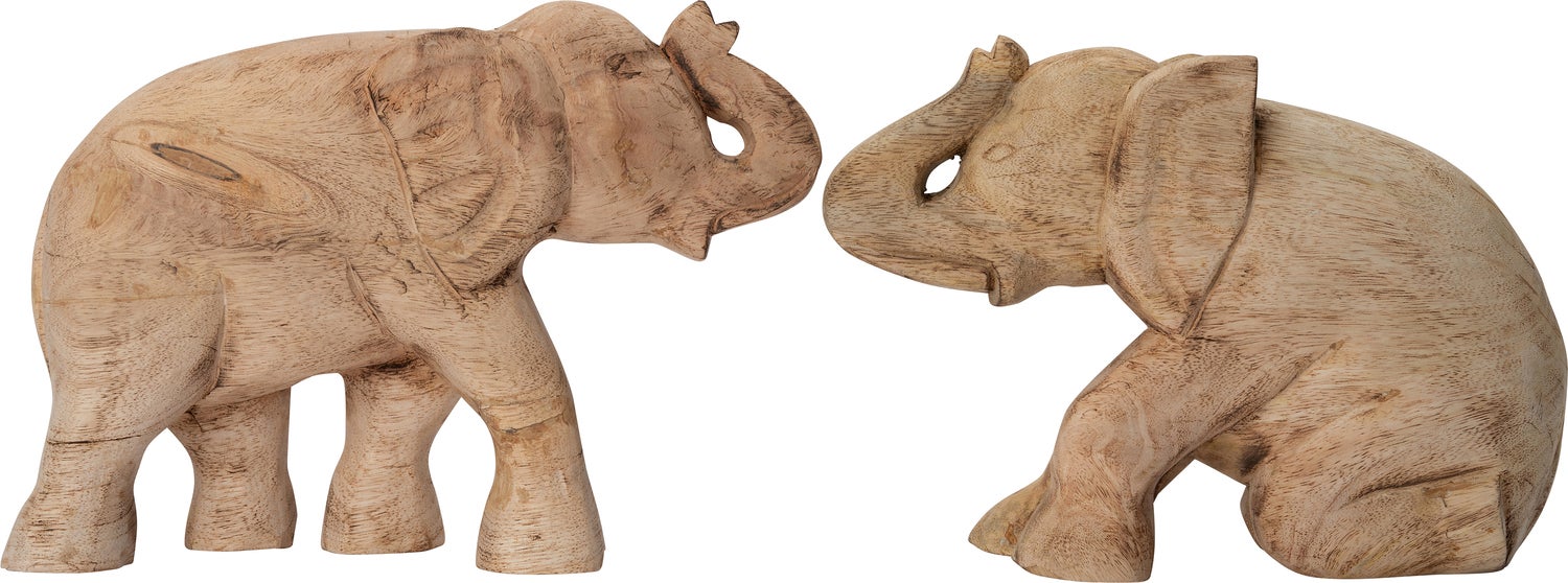 Intratuin beeld Olifant naturel 26 x 8 x 20,5 cm