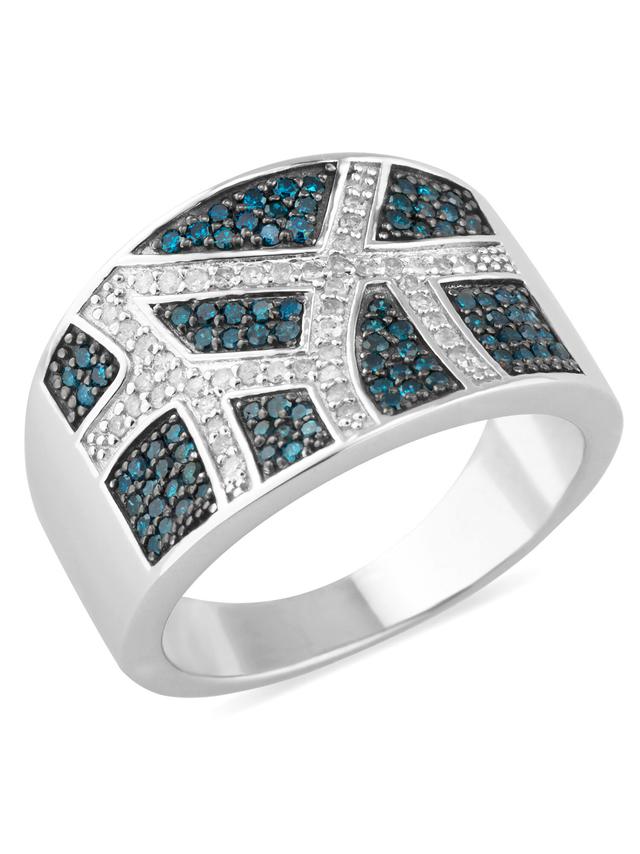 Brillant-Ring, ges. 0,57 ct., Silber 925 rhodiniert