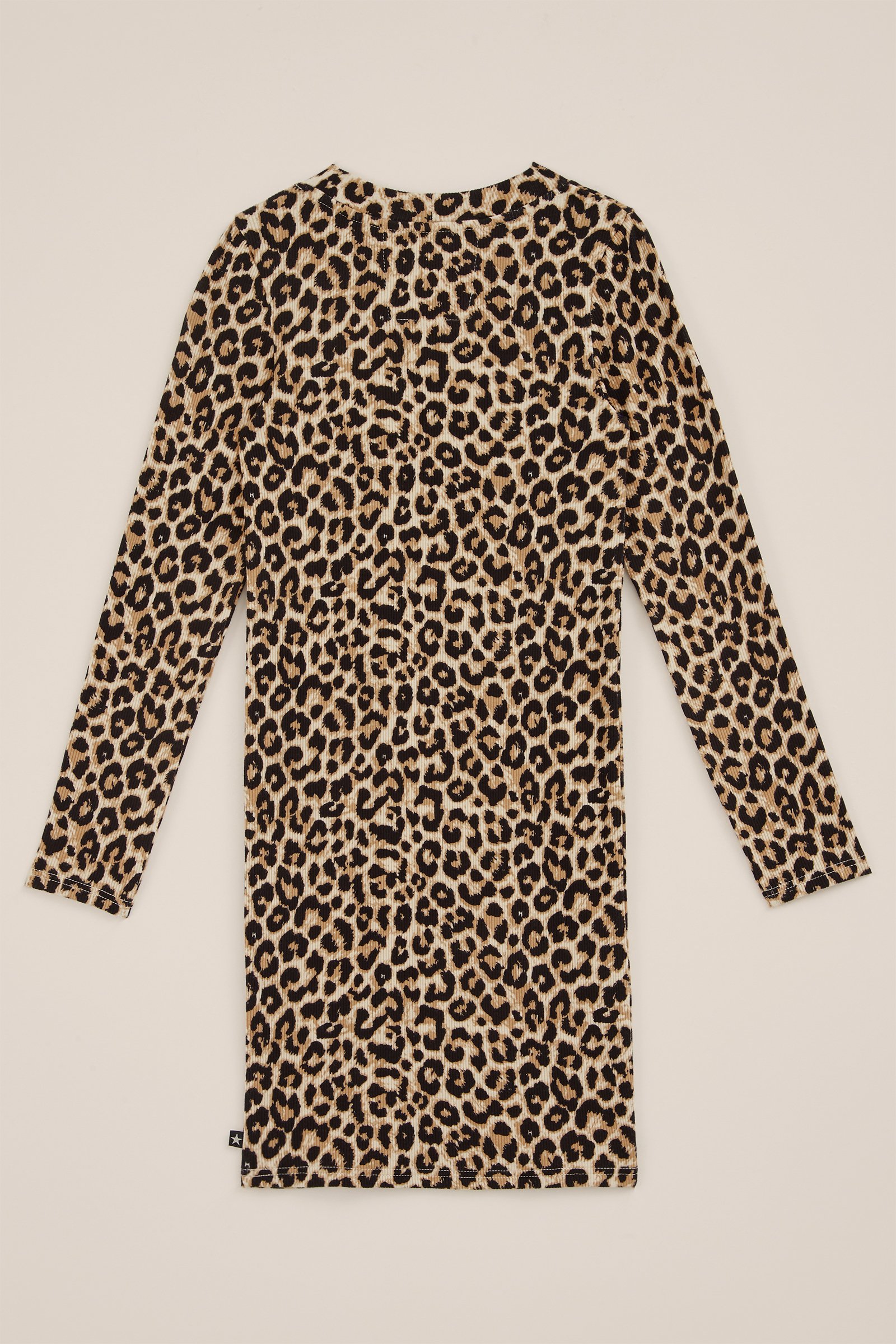 Meisjes jurk met dessin WE Fashion Beige