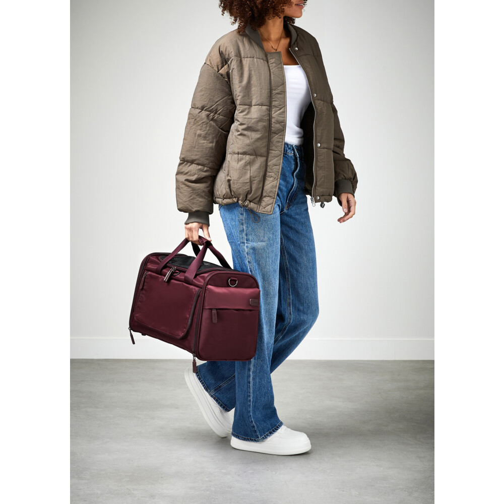 Lipault City Plume Pet Carrier Bordeaux - Hondendraagtas