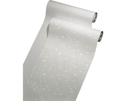 Schuimbehang 77308 Kleurrijk lichtgevende sterren wit