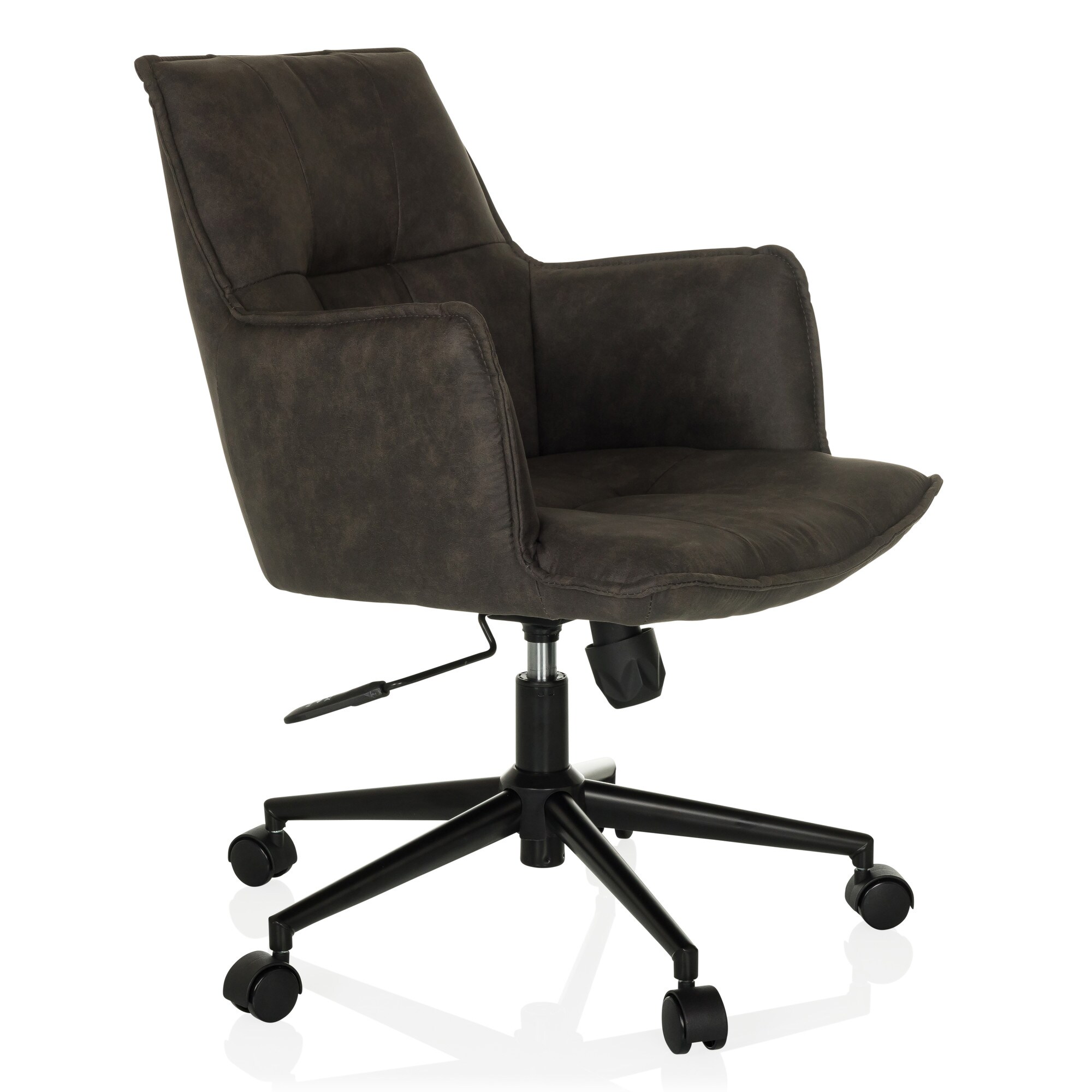 Home Office Bürostuhl SOLAO LIFE Stoff mit Armlehnen hjh LIVING