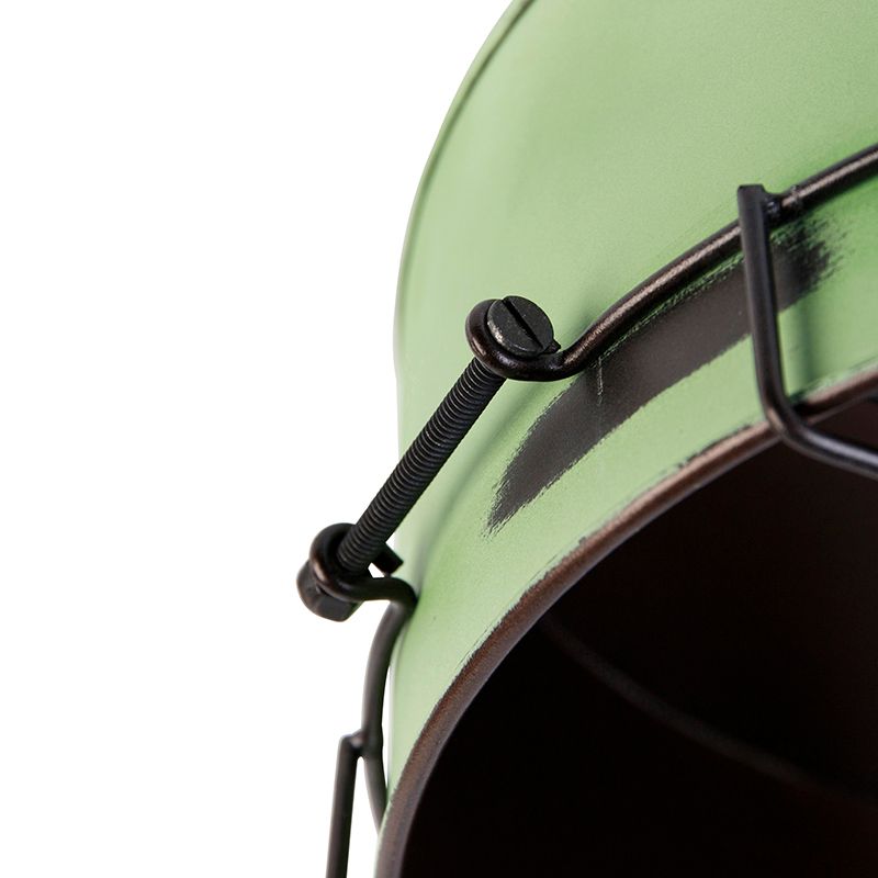 Industriële plafondlamp groen 35 cm - Barril