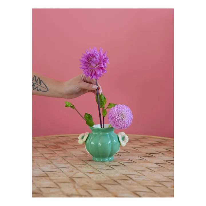 Rice Vase en céramique | Vert amande
