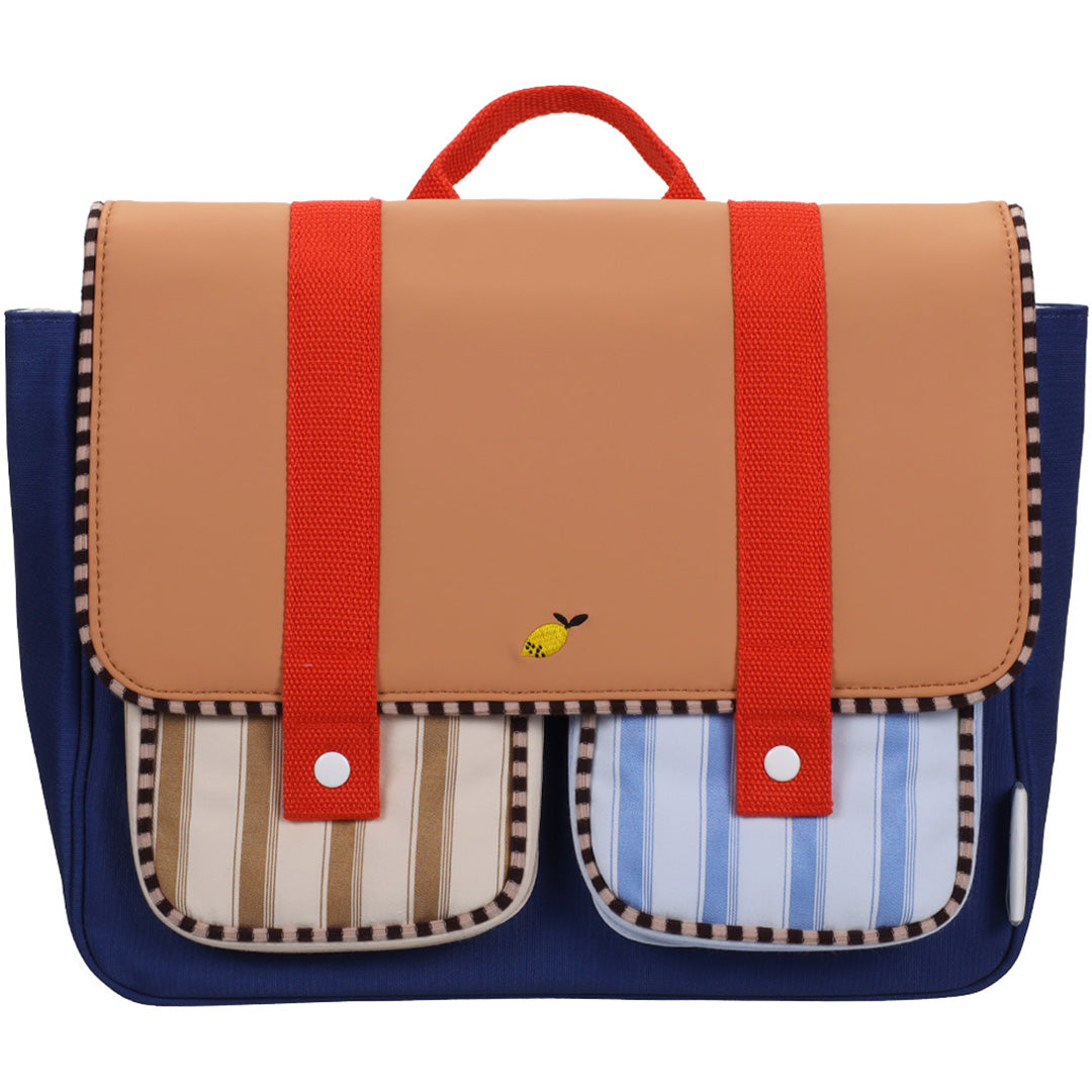 sticky lemon rugzak - jane beige - ned blue - 23,5 cm