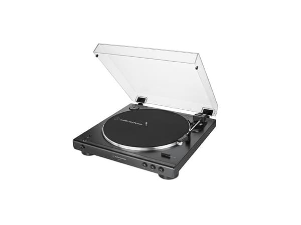 Audio-Technica AT-LP60XBT, Beltedrevet platespiller, Fullautomatisert, Sort, Aluminium, 33 1/3,45 RPM, 33 1/3,45 RPM