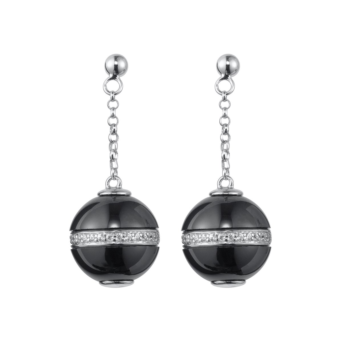 Boucles d'oreilles pendantes en Argent